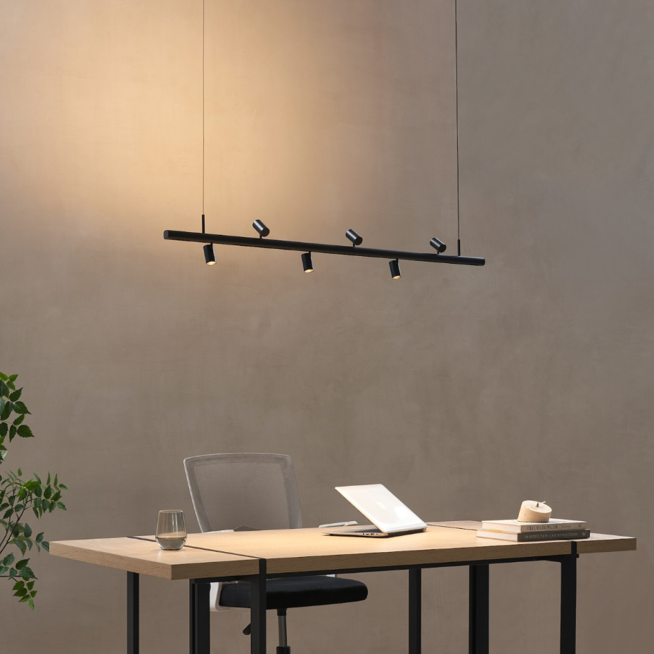 Suspension 6 spots LED orientables - LYNE