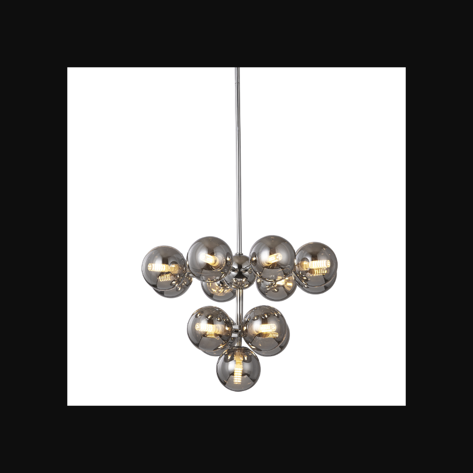 Suspension élégante à sphères verre - NIZZALO