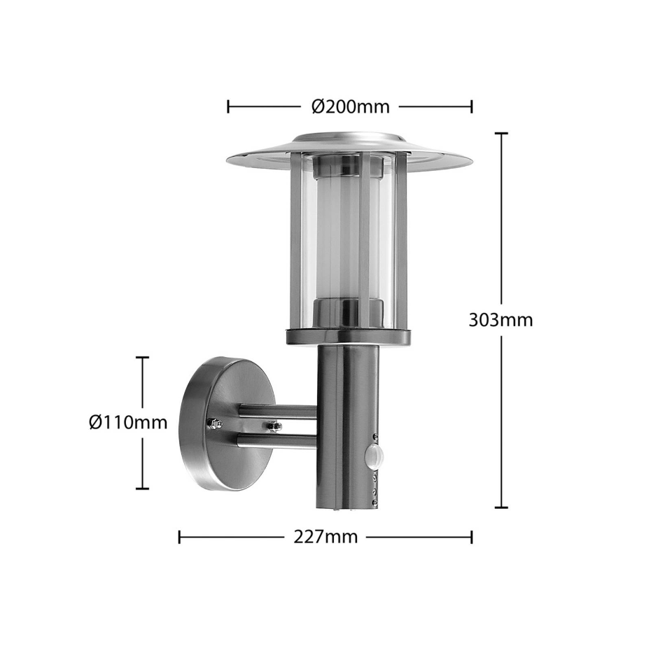 Applique extérieure en inox moderneLED