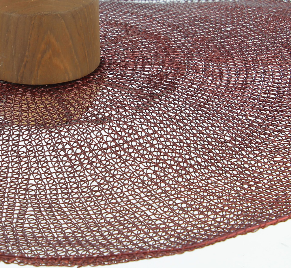 Suspension en cuivre crochetée à la main
