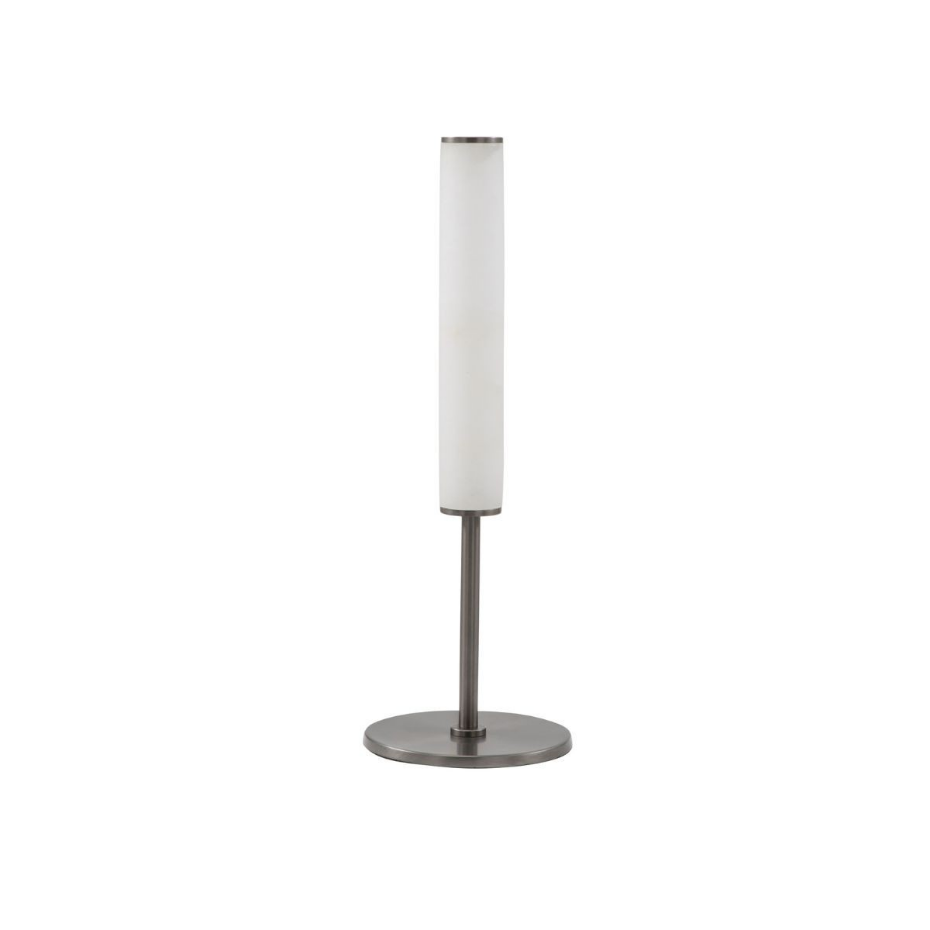 Lampe à poser en albâtre et métal H59 cm - MONTAIGNE