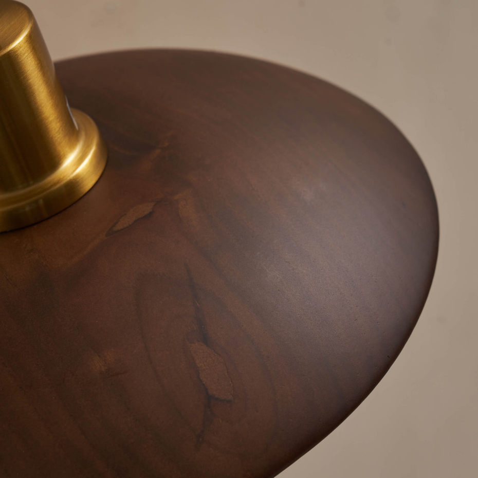Suspension bois et métal sculptural - YULI