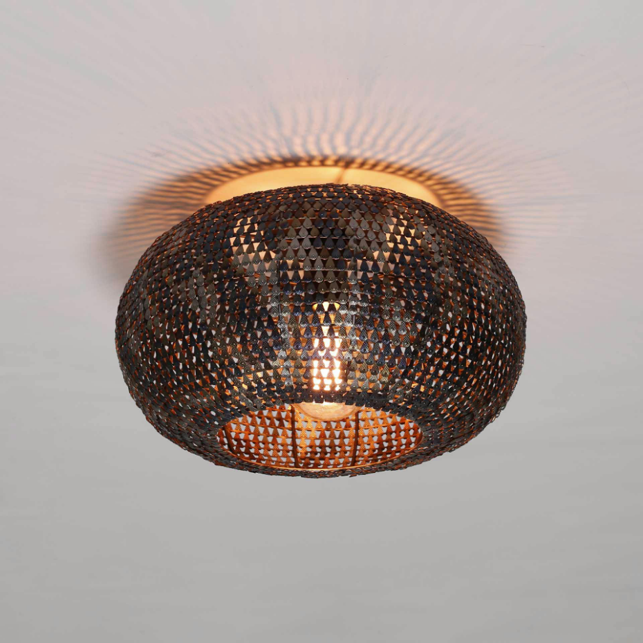 Plafonnier en métal effet maille ø 40 cm TRIBECA