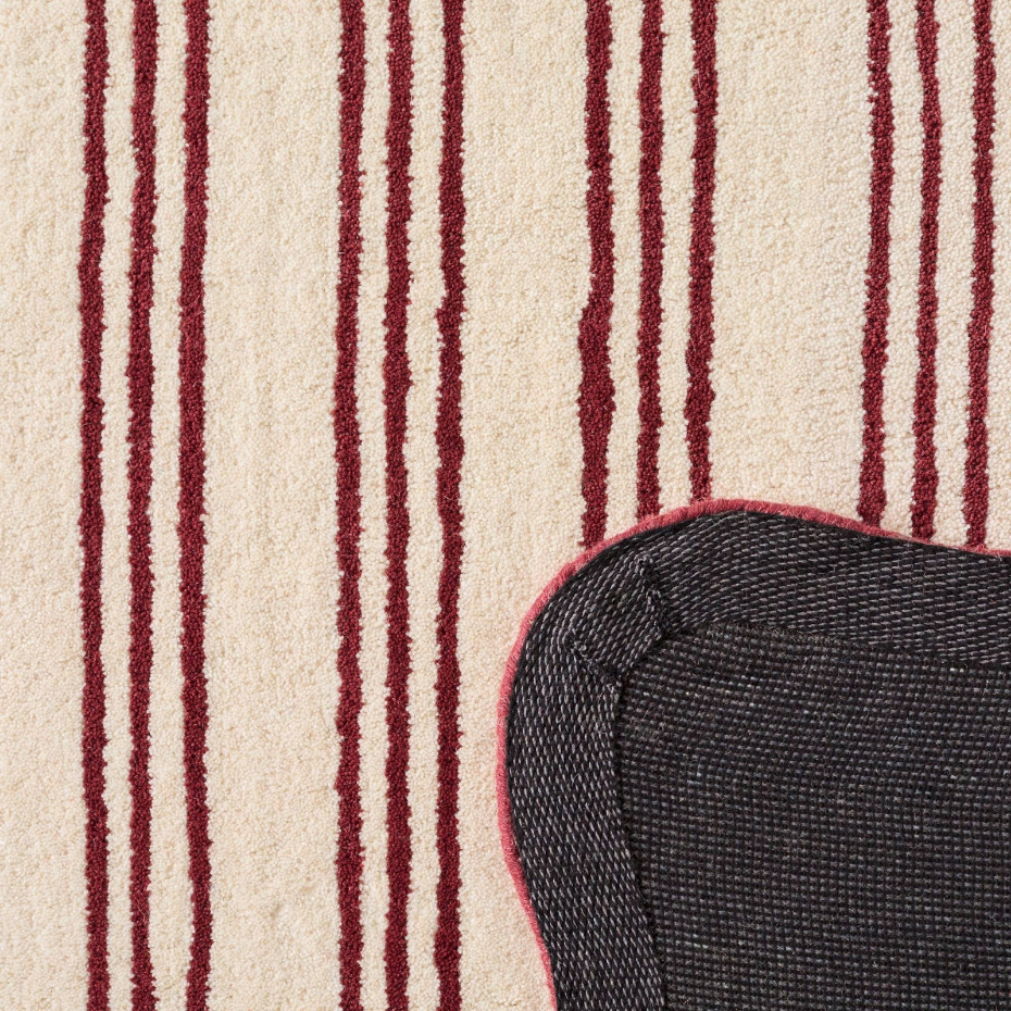 Tapis en laine et coton rectangulaire  d'orage