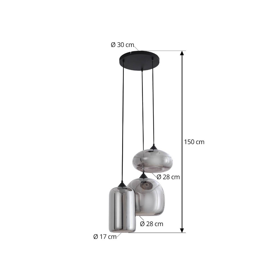 Suspension en verre moderne, Marla