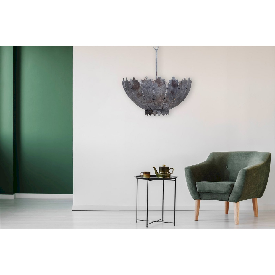 Suspension en fer motif feuilles d automne