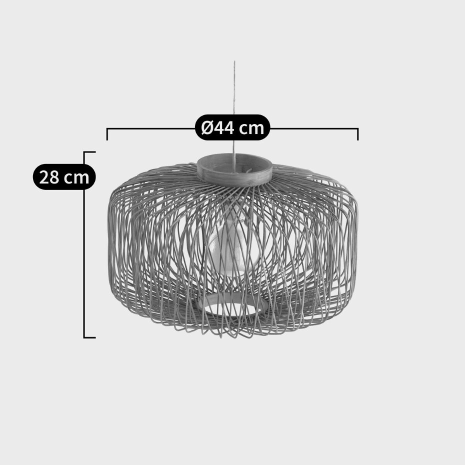 Suspension en bambou Ø44 cm, Yaku