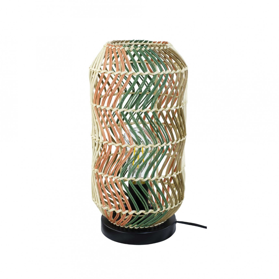 Lampe en rotin & métal, FOSCO