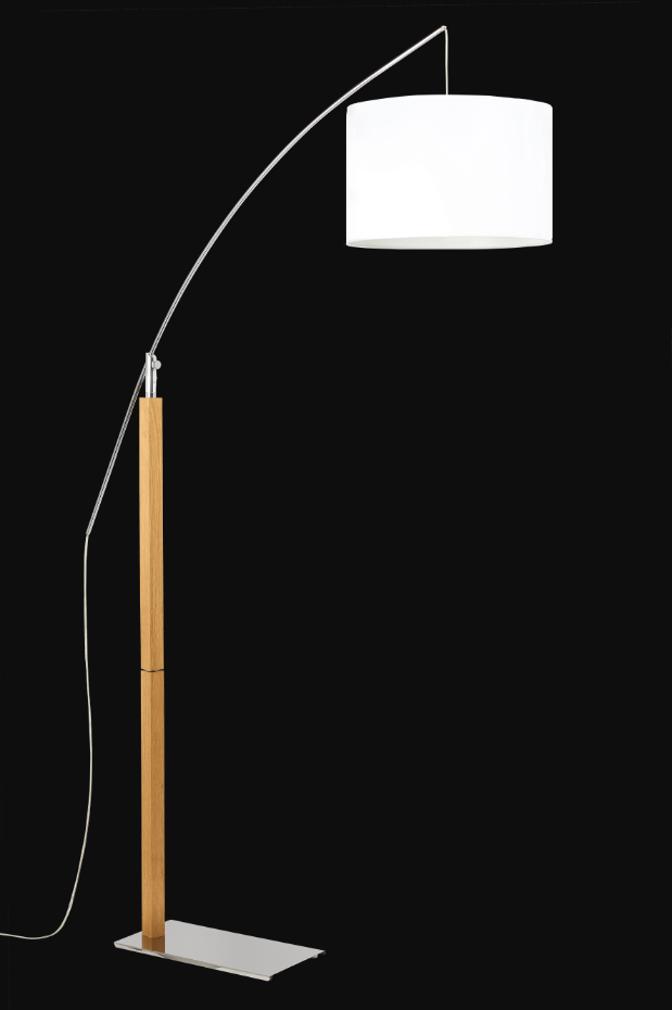 Lampadaire en chêne verni RAINBOW