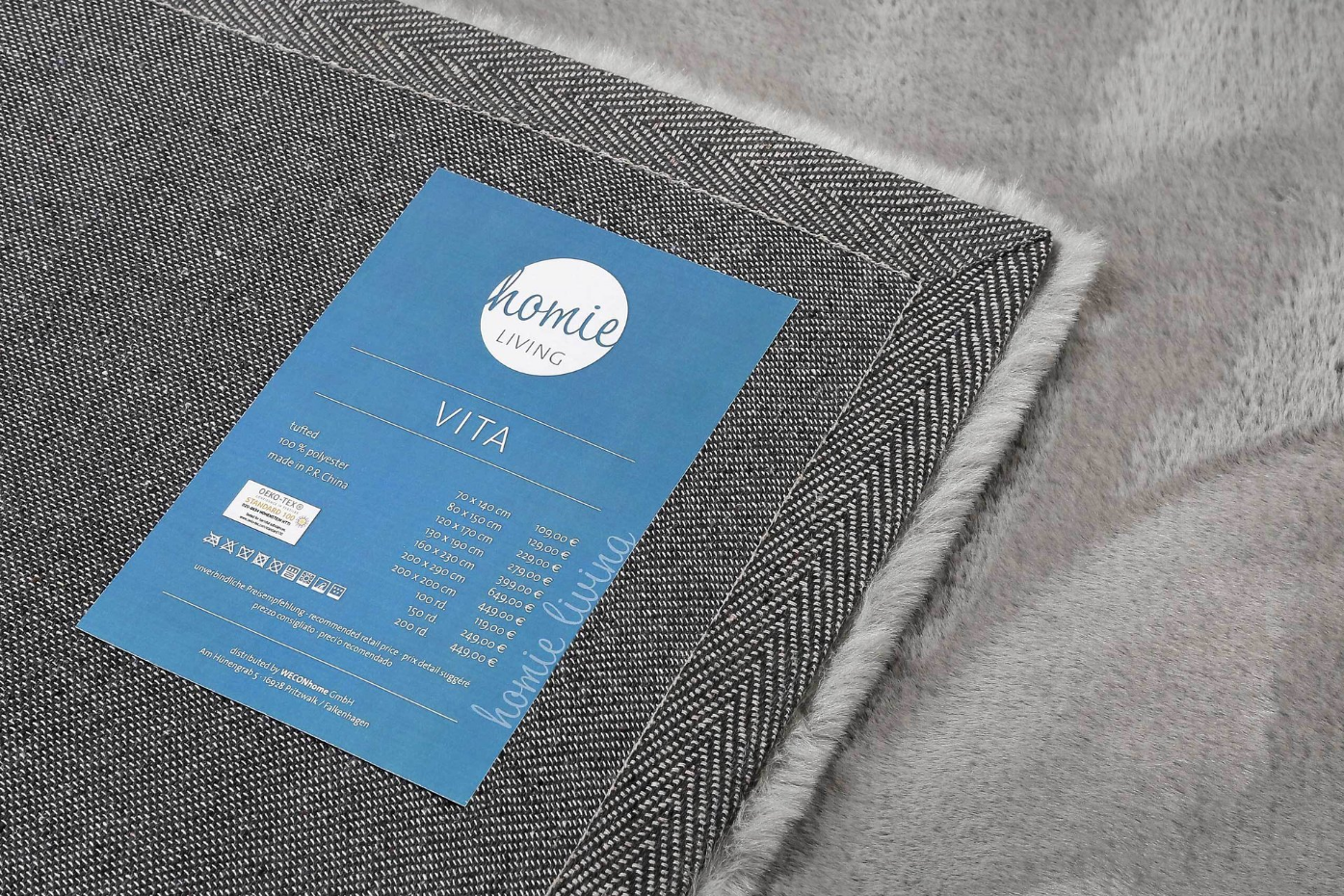 Tapis salon très douillet en microfibre ,  Vita