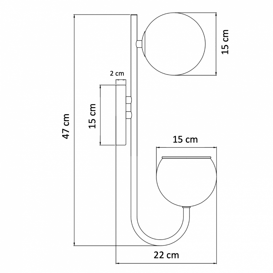 Applique avec support pour plante - FLORIDA