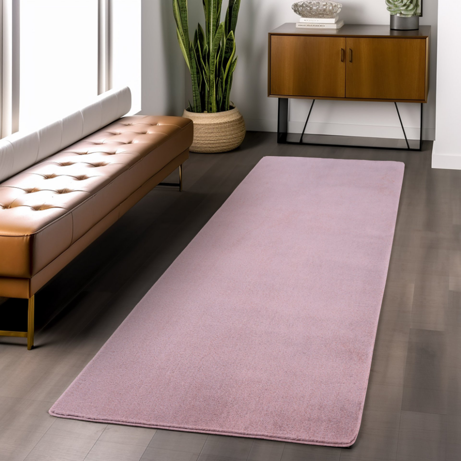 Tapis de salon uni doux ALBA