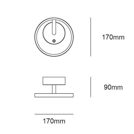 Applique LED en aluminium, KAPEO