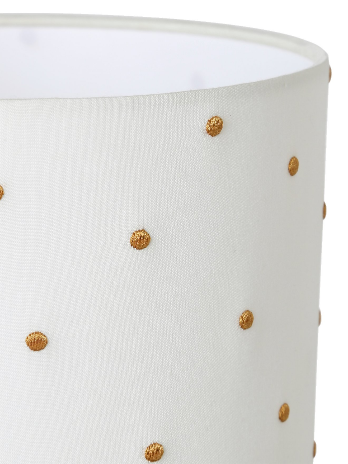 Lampe de chevet pois brodés