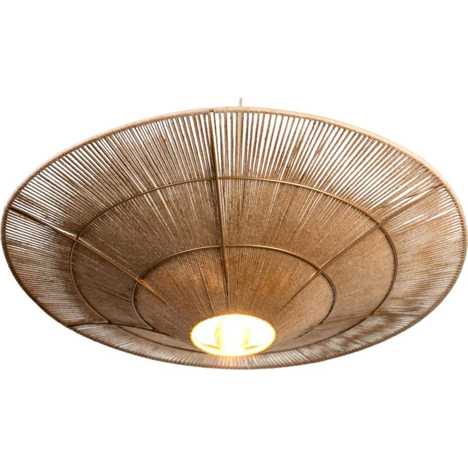Suspension en jute carrée pour salon ou salle à manger