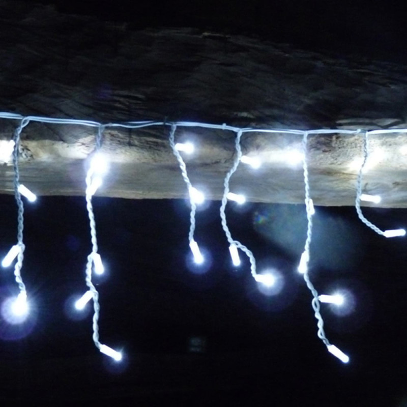 Guirlande Pro Stalactite 20m Blanc Froid Fixe 720 Leds 230v