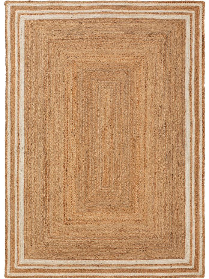 Tapis de jute tissé main JUTTA
