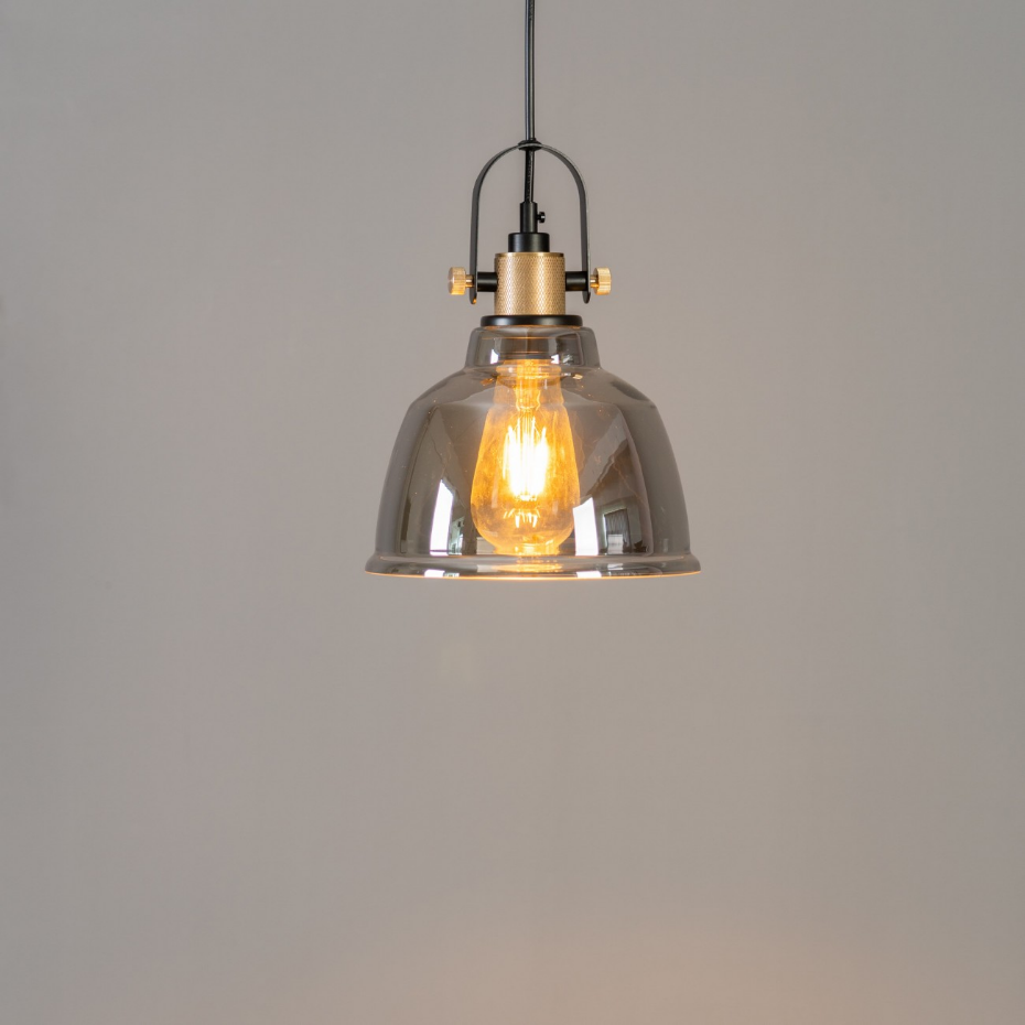 Suspension style industriel en verre - LINZ