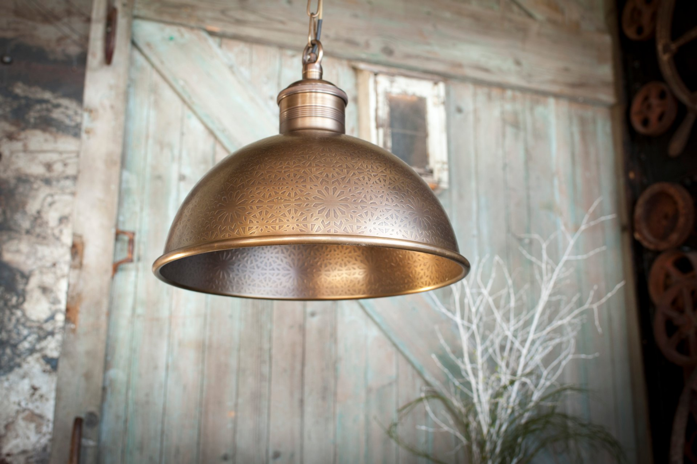 Lampe suspendue en laiton ORIENT EXPRESS