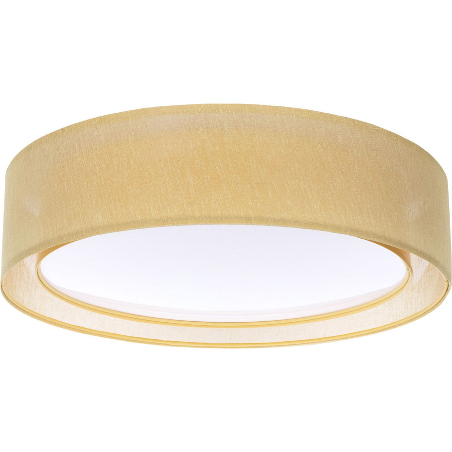 Plafonnier rond en tissu double couche Puro