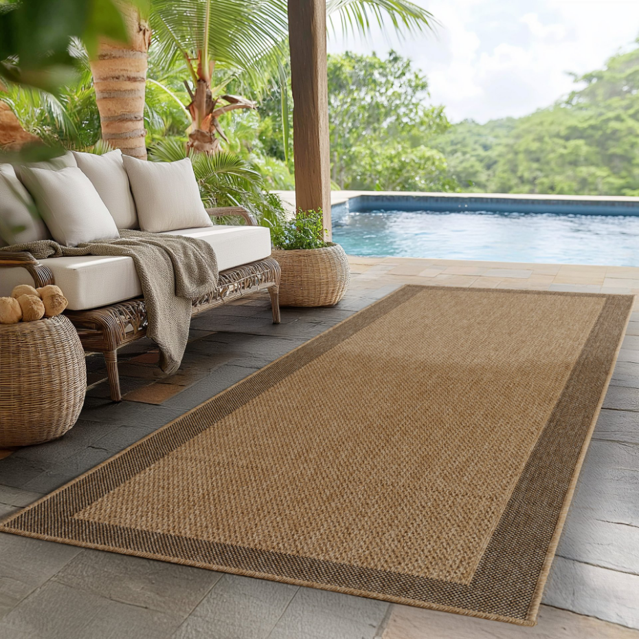 Tapis intérieur extérieur effet jute LINORA