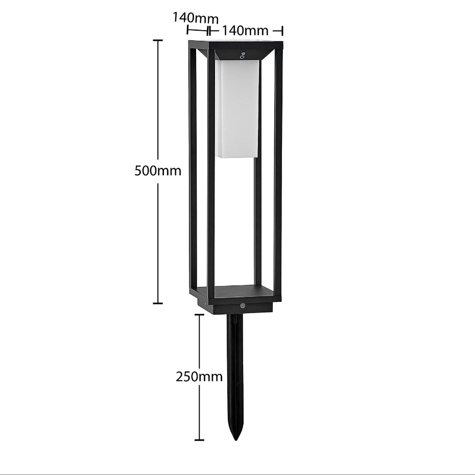 Lampe solaire en aluminium moderneLED, Eliel