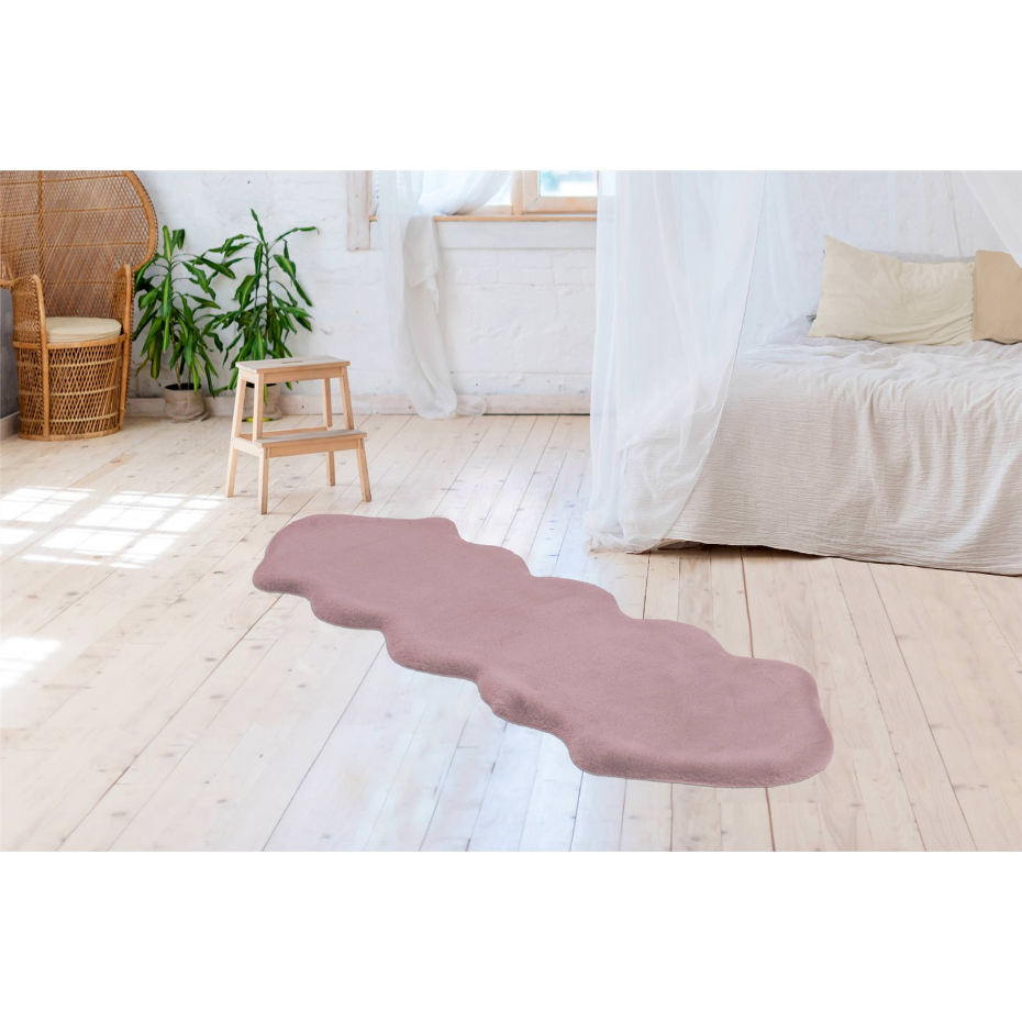 Tapis en polyester à poils longs organique