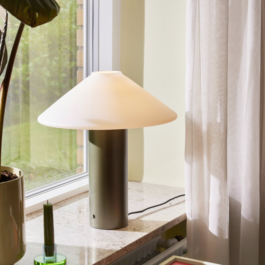 Lampe de table en fer et verre ORBIT