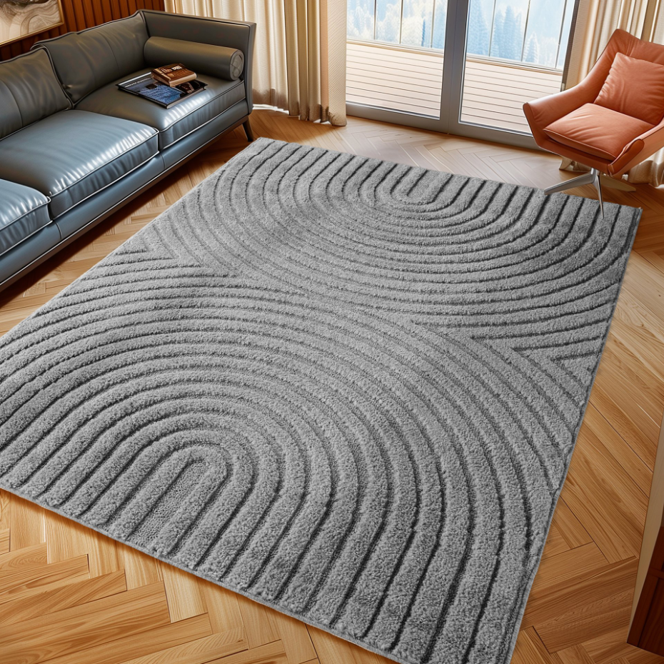 Tapis intérieur à relief motif demi arc TURIN
