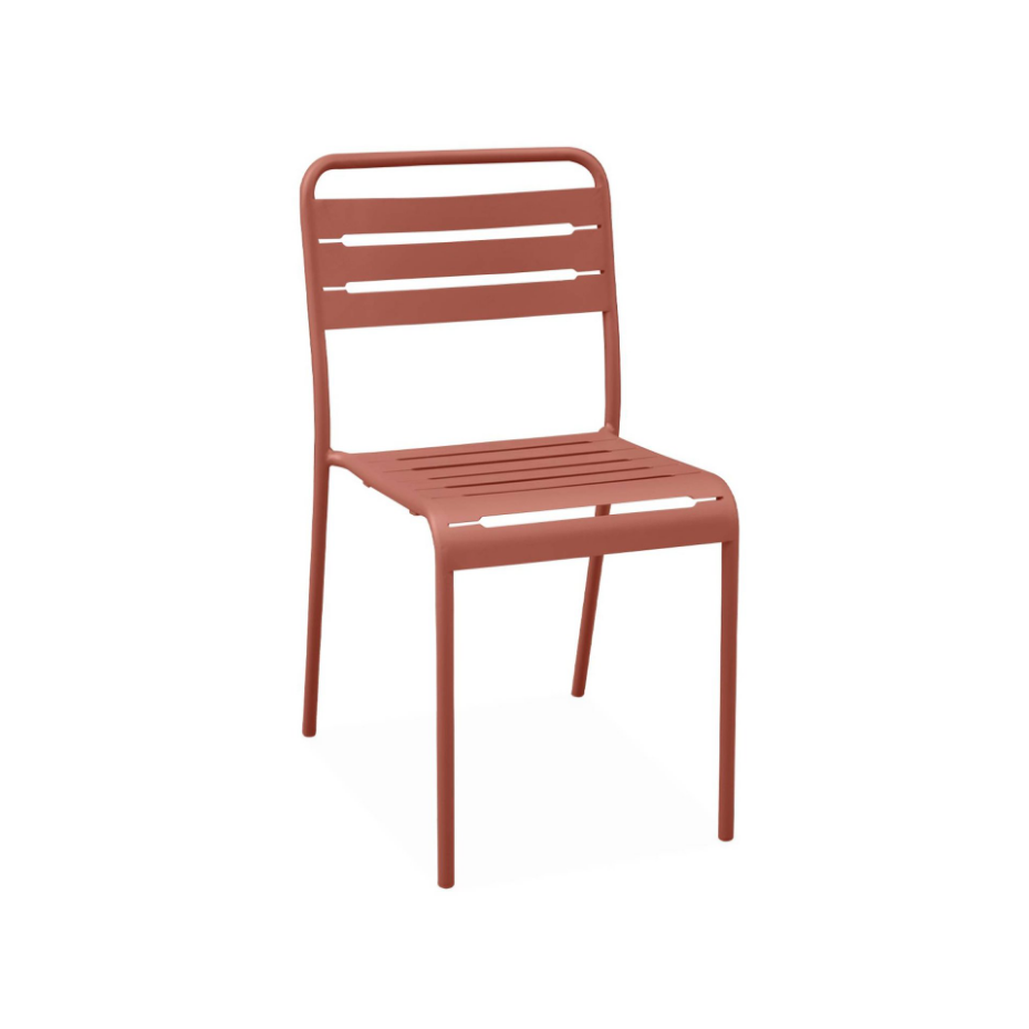 Table de jardin métal + 8 assises AMÉLIA