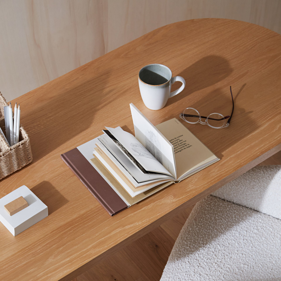 Bureau forme organique, 1 porte, Genna 