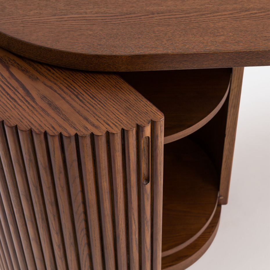 Bureau forme organique, 1 porte, Genna 