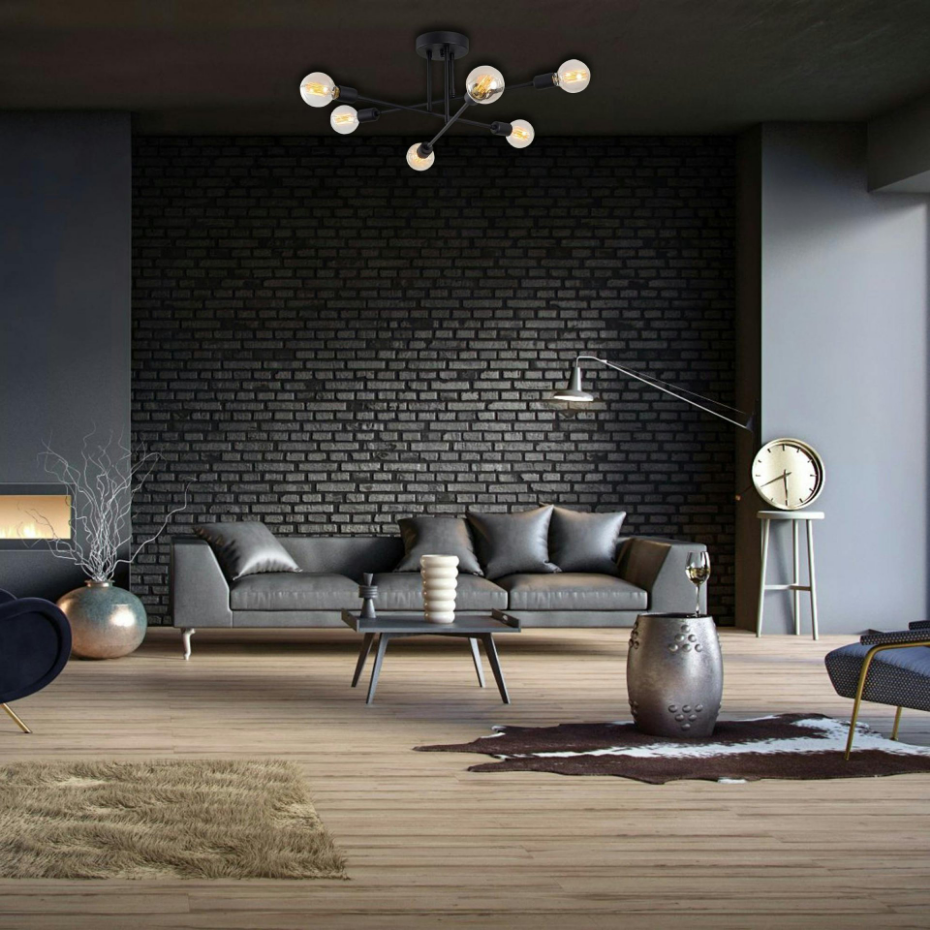 Plafonnier design 6 lampes MARATEA