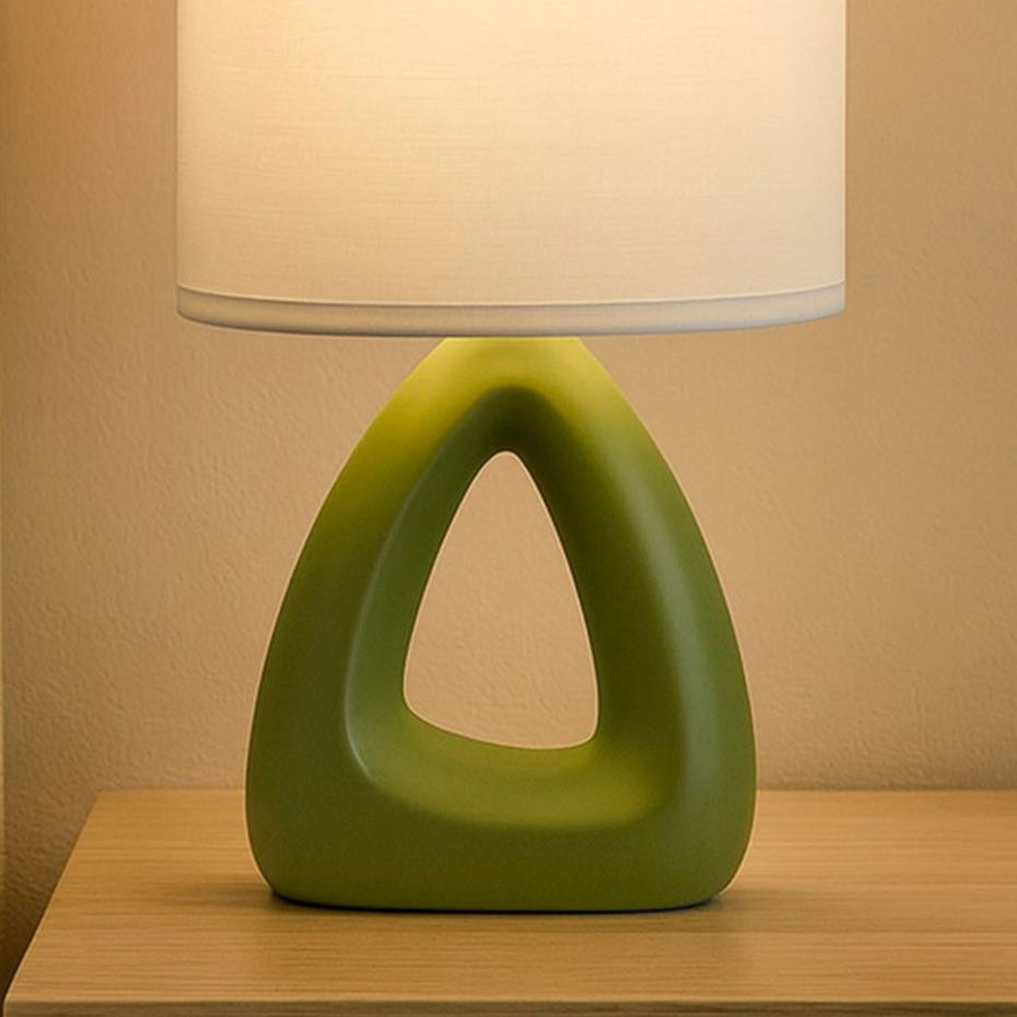 Lampe à poser en céramique verte 17x10x30cm