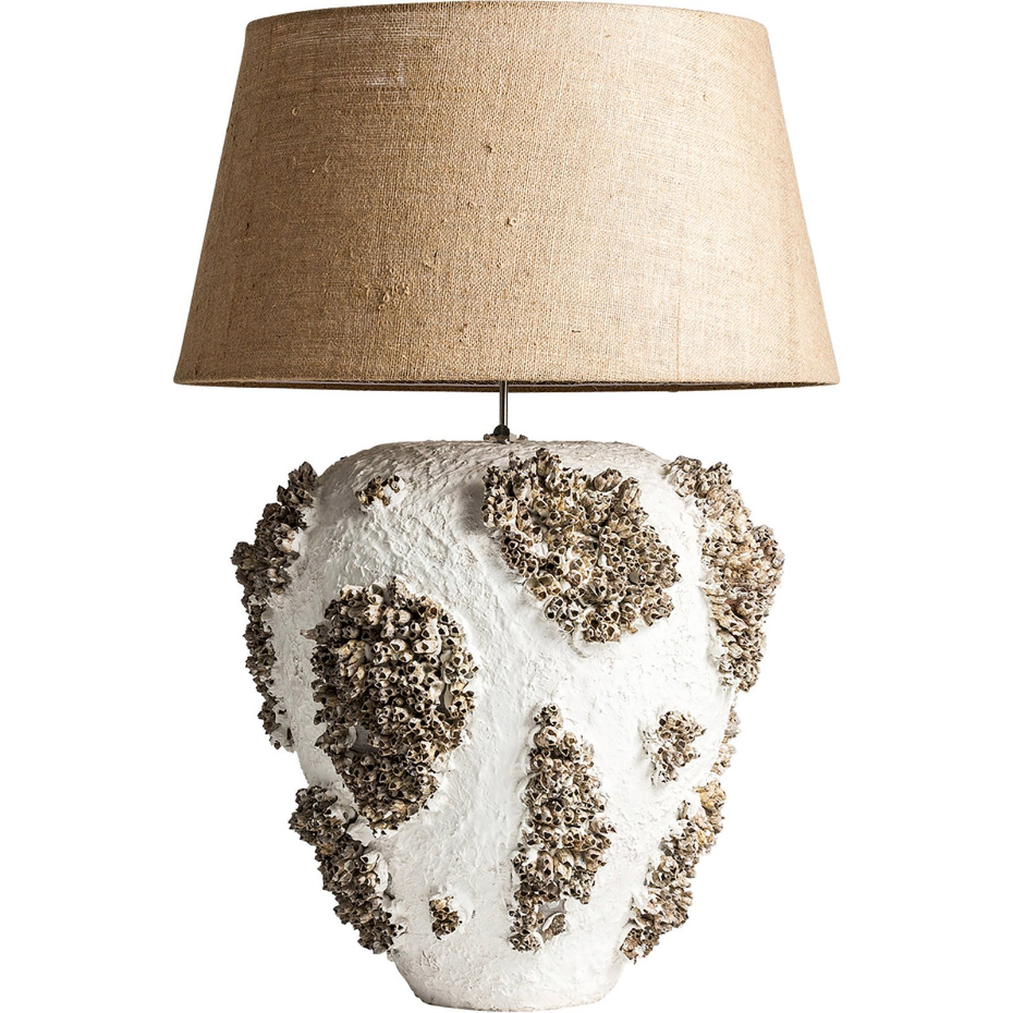Lustre rustique en résine finition rugueuse suspendu
