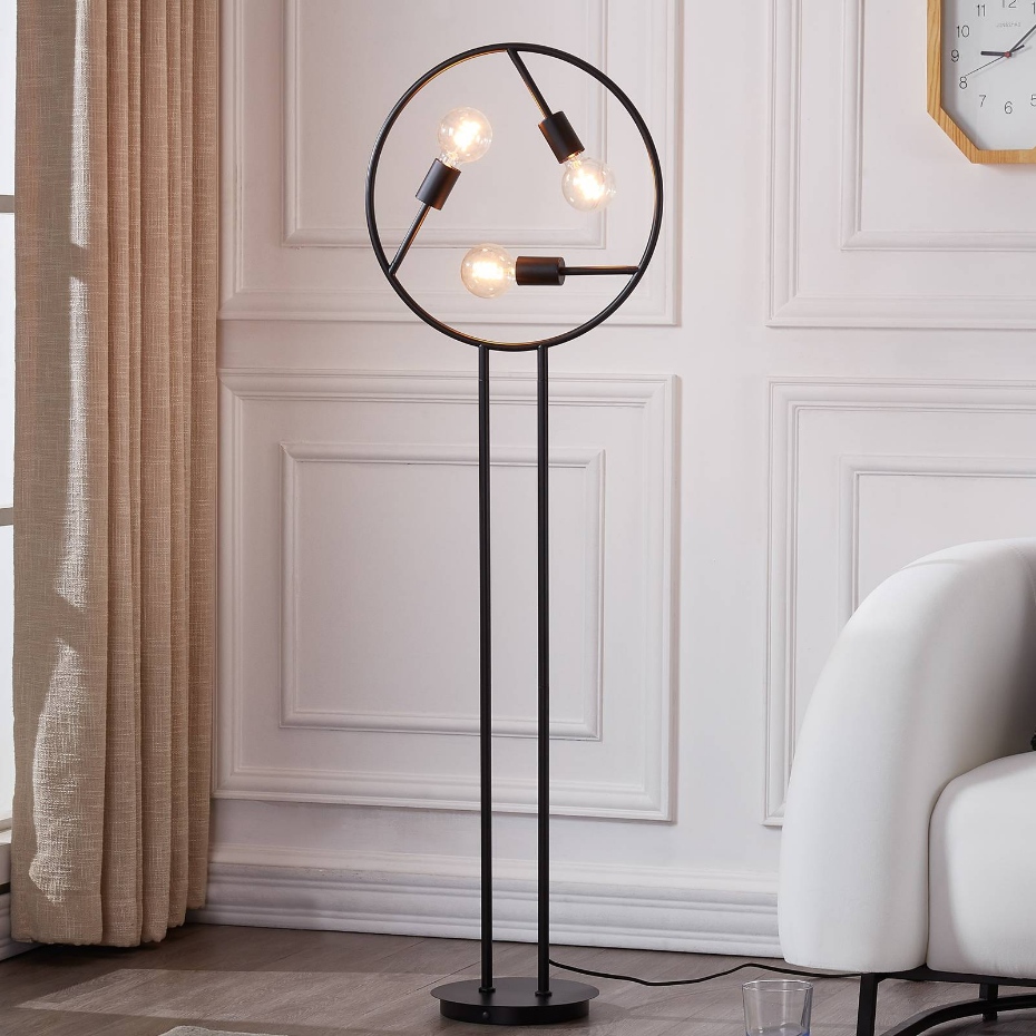 Lampadaire en métal design, Linnard