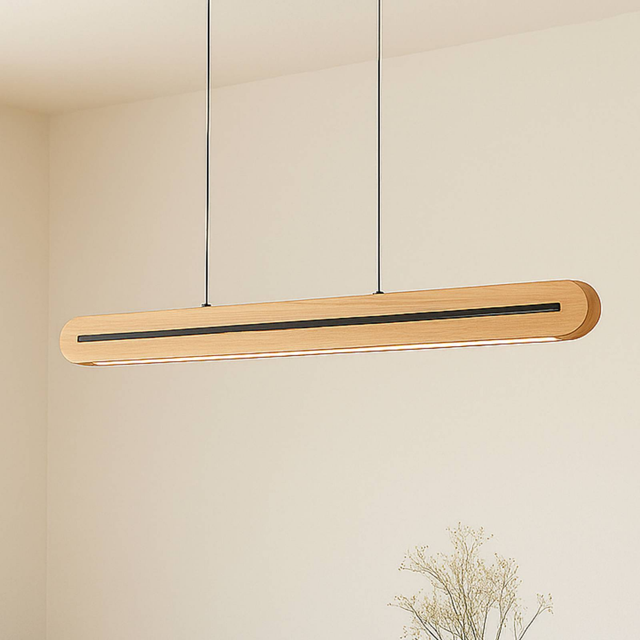 Suspension en bois moderneLED, Darnor