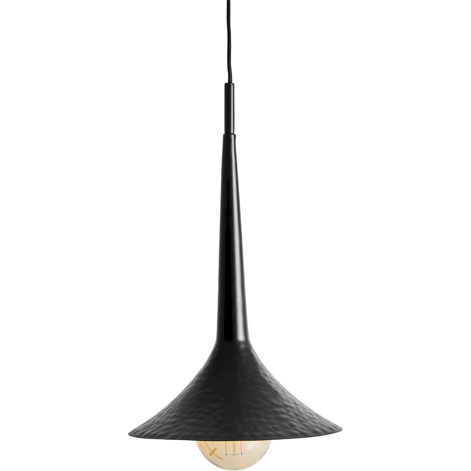 Lustre contemporain en fer et cristal