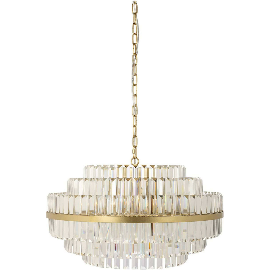 Chandelier en crystal  brossé Richmond Decoration