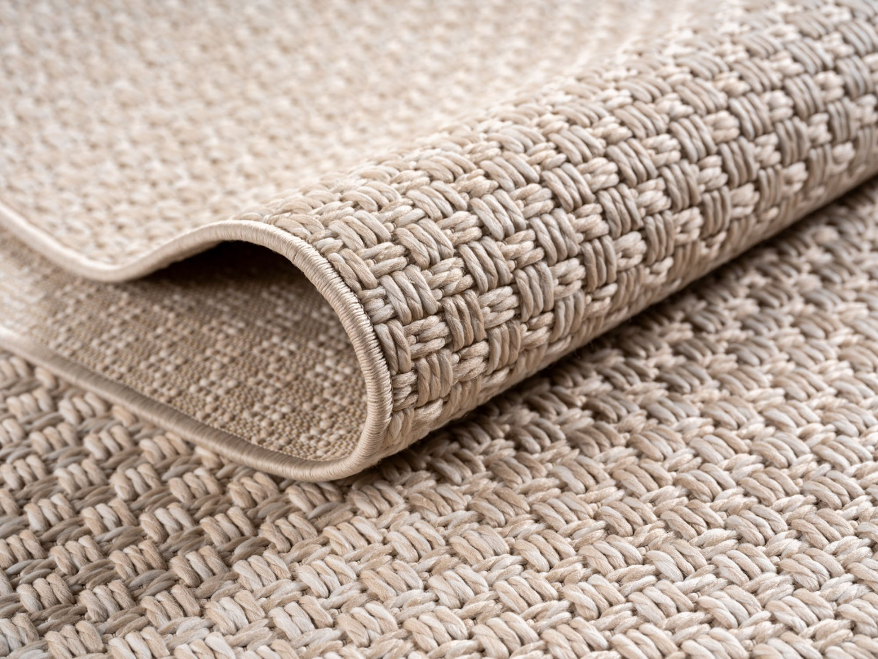Tapis intérieur extérieur tissé à motif géométrique NEREA
