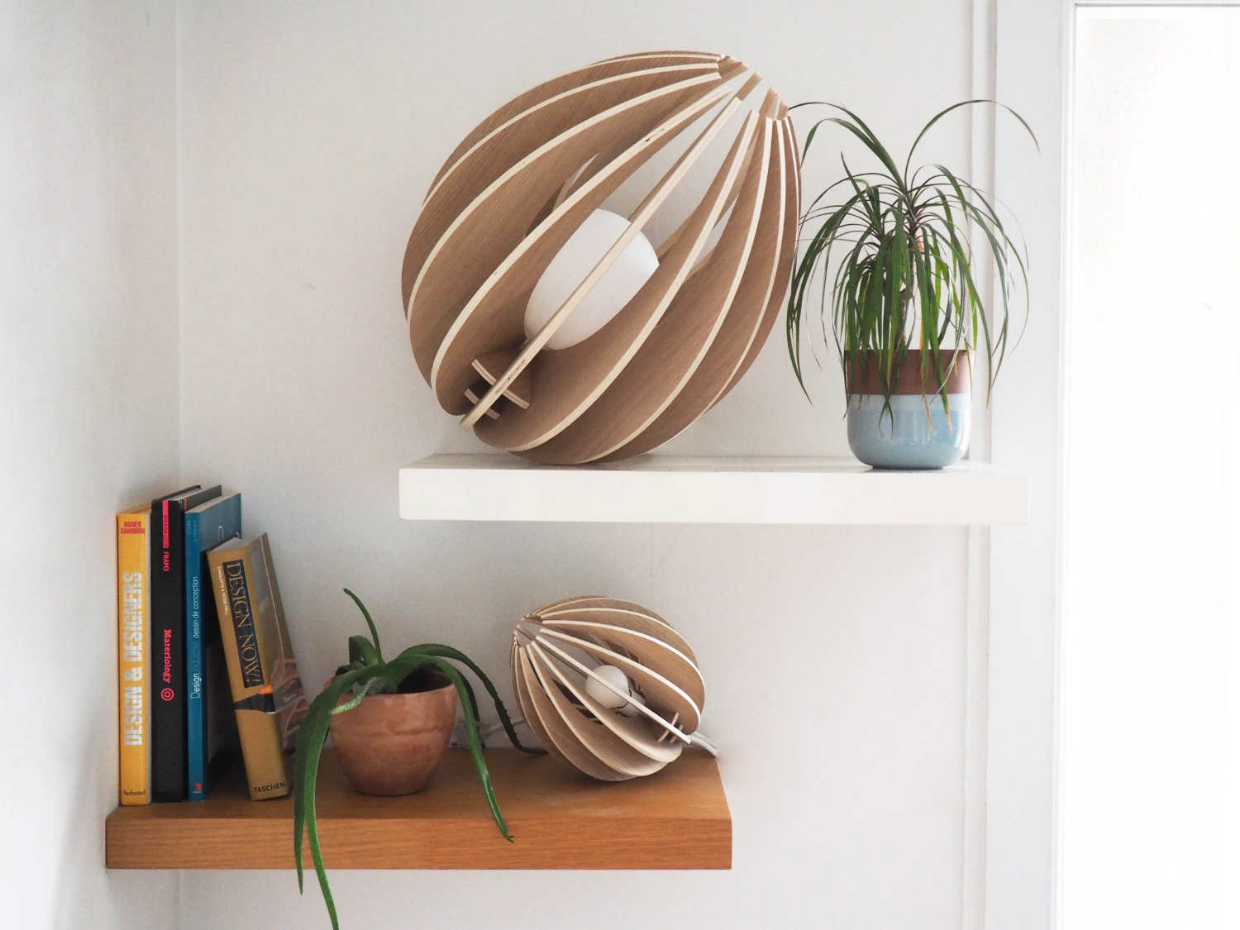 Lampe à poser chêne - FEVE