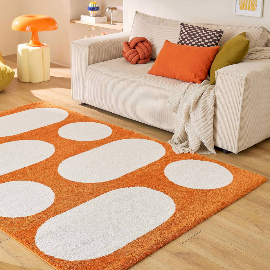 Tapis rectangulaire en polypropylène GROOVY