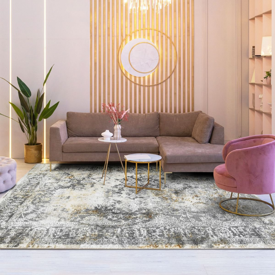 Tapis salon graphique BORGES USED
