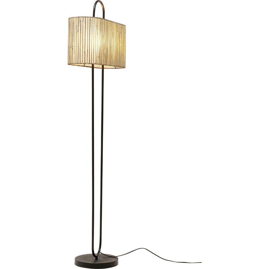 Lampadaire soie/lin et acier, PHILADELPHIA