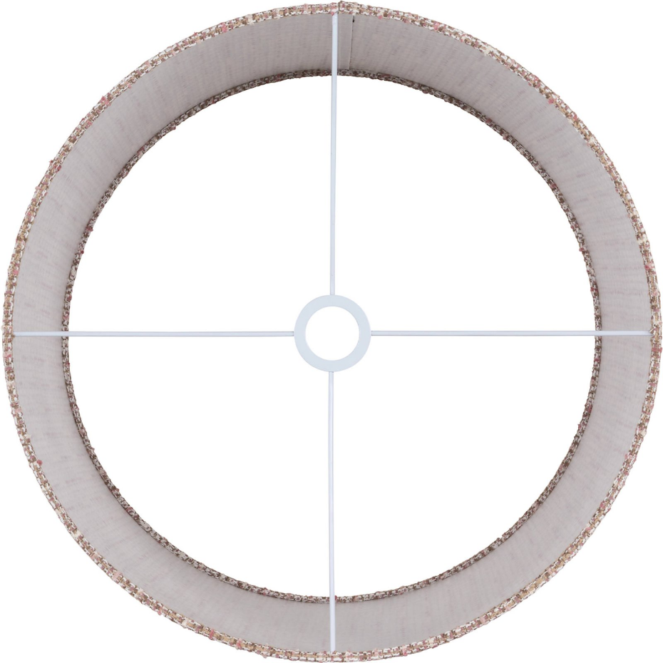 Abat-jour rond en polyester pour lampe sur pied