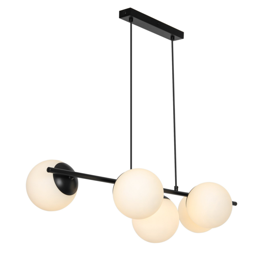Suspension Lilly 5-spot  Métal Noir ,  H. 20 - IP20 - E14 /  Nordlux Intérieur