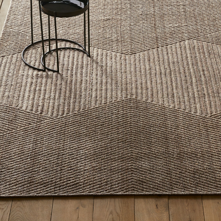 Tapis laine reliéfé, tissé main, Aitor