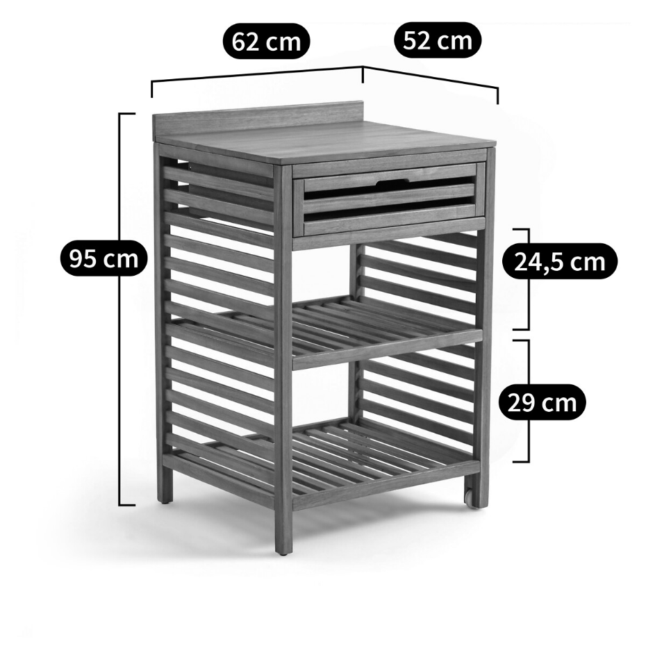 Meuble d'appoint de jardin en acacia, Garden