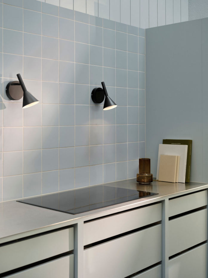 Applique murale Kelvis  Métal Noir ,  H. 19 - IP20 - GU10 /  Nordlux Intérieur