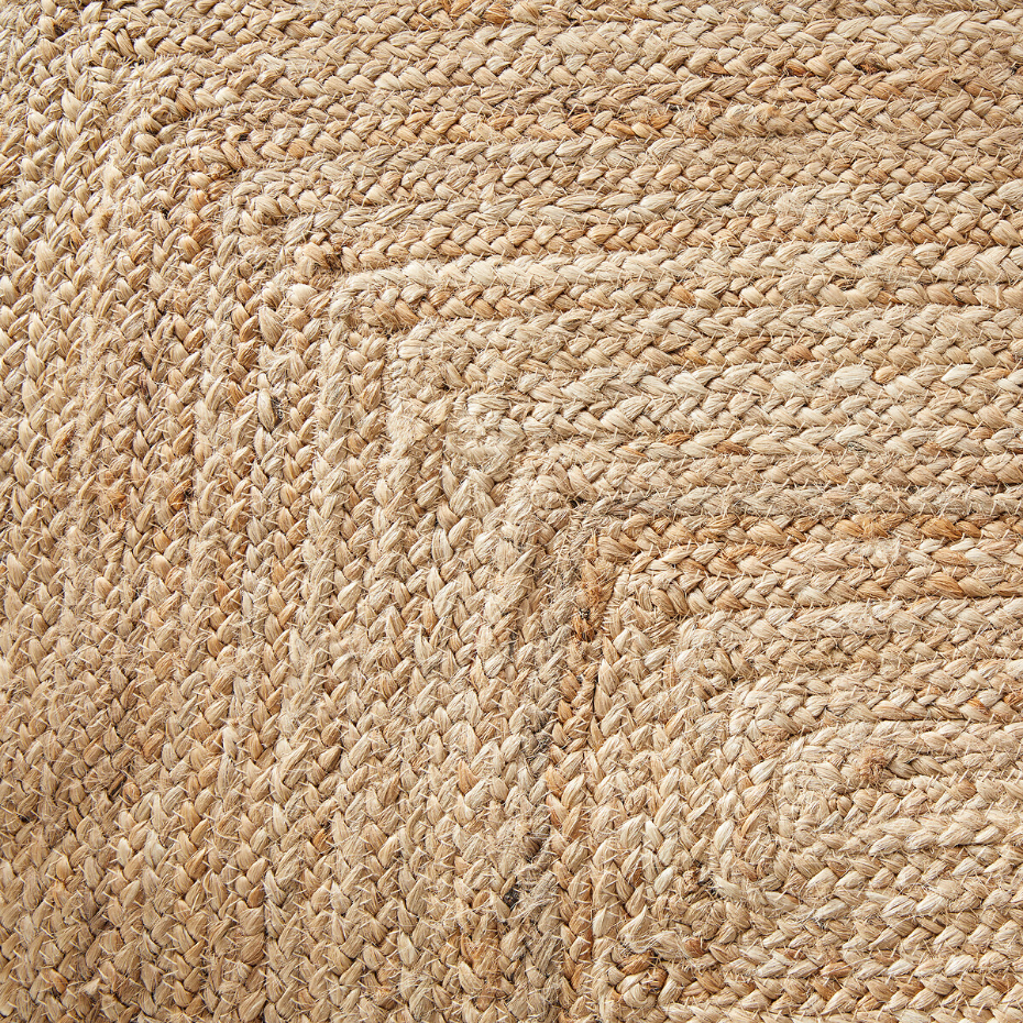 Tapis jute format XL en jute, tressé main, Hempy